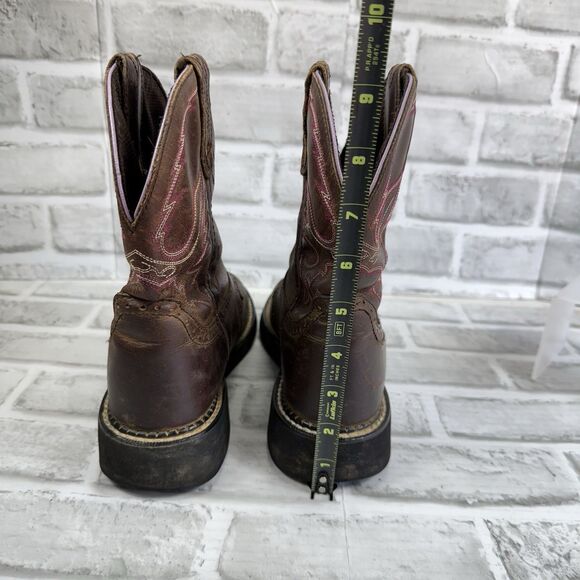 Justin Gypsy L9903 Pink Stitch Western Cowboy Boots Women’s Size 8 B - Picture 8 of 13